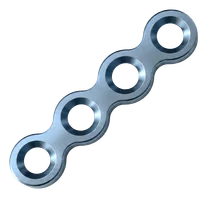 Mini placa de 4 orificios para craneoplastia